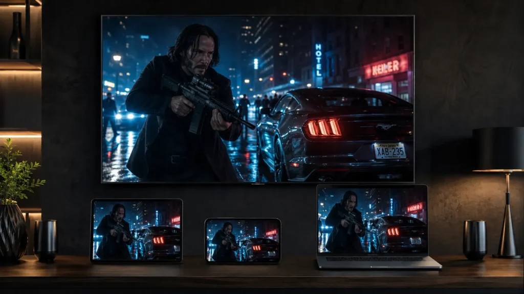 IPTVTiger premium subscription streaming movies and live TV on multiple devices simultaneously